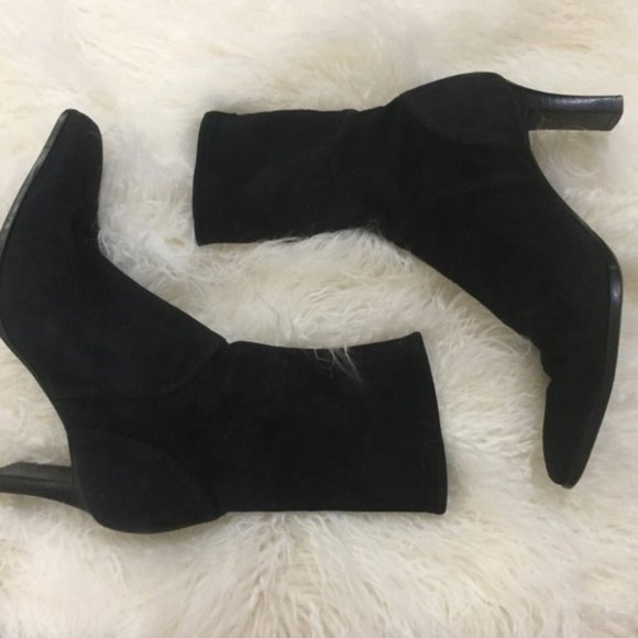 Sergio Rossi Suede Sock Booties - Picture 2 of 6
